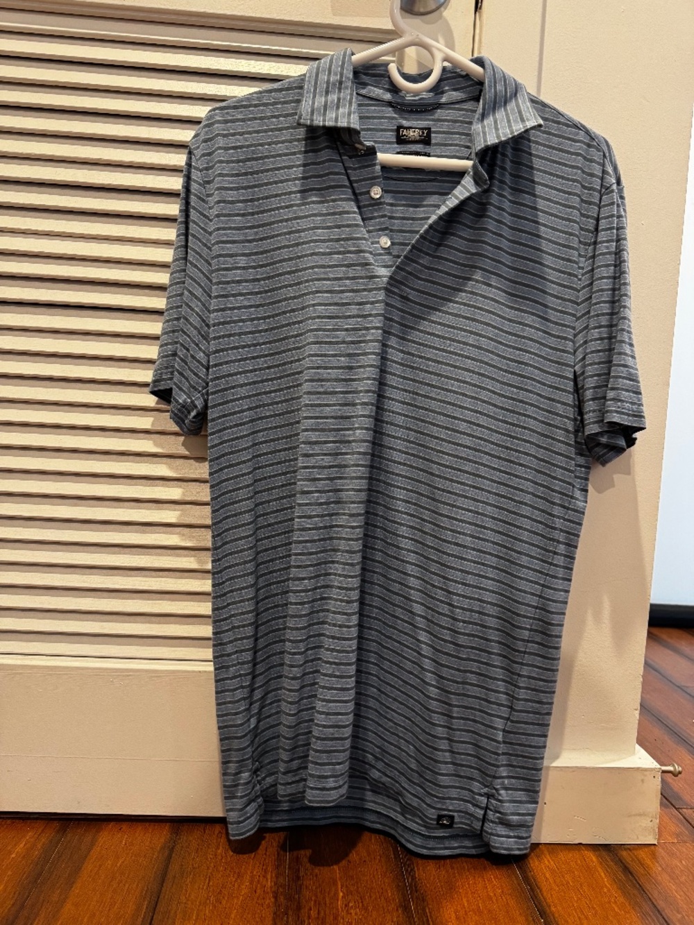 Faherty Short-Sleeve Movement Polo - Creek Falls Stripe - Mens M - Worn once